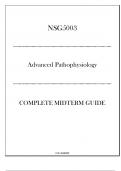 (SU) NSG5003 Advanced Pathophysiology - Complete Midterm Guide 20242025.