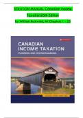 Solutions Manual for Canadian Income Taxation 2023/2024, 26th Edition by William Buckwold, ISBN: 9781264909551, All 23 Chapters Covered, Verified Latest Edition