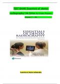 Test Bank For Essentials of Dental Radiography for Dental Assistants and Hygienists 10th Edition By Evelyn Thomson, Orlen Johnson (All Chapters, 100% Original Verified, A+ Grade)