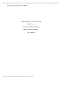 NR 103 Week 5 RUA Assignment; Compassion Fatigue; The Cost of Caring - CARING
