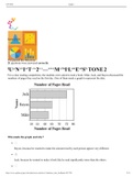 Sophia Statistics Unit Two Milestone 2 question with Answers and RATIONALES GRADED A+