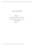 Final  Exam  Paper.docx    Final Exam Paper, Mental Illness  Madeline Flores  Department of Criminal Justice, UNC-Charlotte  CJ 4375-0002: Community Policing and Crime Analysis  Dr. Tammatha Clodfelter  44322  This study source was downloaded by 100000828