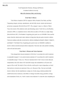 BBA4951.Unit  4  paper.docx  BBA 4951  Tesla Organization Structure, Strategy and Mission  Columbia Southern University   BBA 4951, Business Policy and Strategy  Tesla Motor s History  Tesla Motors, founded in 2003 by engineers Jeffrey Straubel, Elon Musk