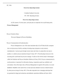 Parts  Of  An  Operating  System.docx   ITC 3306  Parts of an Operating Systems  Columbia Southern University ITC 3306: Operating Systems   Parts of an Operating Systems  An OS consists of various parts, each part plays an important role in performing tas