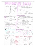 Summary of Radioactivity and Evidence for the nucleus.