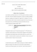 Unit  4  case  study.doc     MOS 5101  SAFETY AND ACCIDENT PREVENTION   Case Study  MOS 5101-18N-SU21L-S1,  Master of Science Occupational Safety & Health  Incidence Rate of Acme Industries  Acme Industries manufactures microwave ovens with a production w