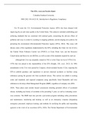 The  EPA.docx     The EPA: Acts you Need to Know  Columbia Southern University  OHS 2302-19A-4A21-S1, Introduction to Regulatory Compliance  For 50 years the U.S. Environmental Protection Agency (EPA) has been charged with improving the air and water qual