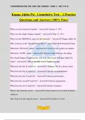 Kappa Alpha Psi - Cumulative Test – 1 Practice Questions and Answers (100% Pass)