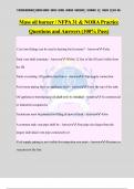 Mass oil burner / NFPA 31 & NORA Practice Questions and Answers (100% Pass)