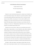 Unit  III  Reflection  Paper.docx   PSY 2010  Unit III: Reflection on Mood and Anxiety Disorders  Columbia Southern University PSY 2010 Abnormal Psychology   Mood Disorder  Depression is a type of mood disorder characterized by a continuous sense of melan