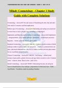 Milady Cosmetology - Chapter 1 Study Guide with Complete Solutions