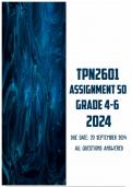 TPN2601 Assignment 50 (Portfolio) 2024 | Due 20 September 2024