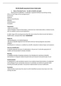 NR 302 (Health Assessment I) Exam I Study Guide