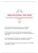 NFHS VOLLEYBALL TEST EXAM WITH GUARANTEED ACCURATE ANSWERS |2024.2025