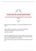 CCNA 200-301 EXAM QUESTIONS WITH GUARANTEED ACCURATE ANSWERS |VERIFIED