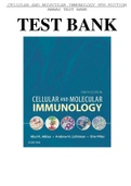 Cellular and Molecular Immunology 9th Edition Abbas Test Bank