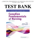 Canadian Fundamentals of Nursing 6th Edition Potter Test Bank