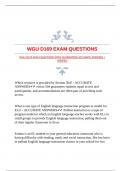 WGU D169 EXAM QUESTIONS WITH GUARANTEED ACCURATE ANSWERS |VERIFIED