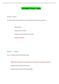 NSG6005 WEEK 1, 2, 3, 4, 5, 6, 7, 8, 9, 10 QUIZ / NSG 6005 WEEK 1, 2, 3, 4, 5, 6, 7, 8, 9, 10 QUIZ (LATEST): SOUTH UNIVERSITY |100% CORRECT Q & A, DOWNLOAD TO SCORE “A”|