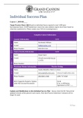 DNP 805 Individual Success Plan Student Document