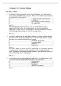 BIOL MISC: Chapter 01: Cellular Biology