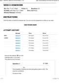 MATH 221 Week 2 Homework; Statistics for Decision-Making 