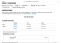 MATH 221 Week 1 Homework; Statistics for Decision-Making 