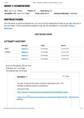 MATH 221 Week 1 Homework; Statistics for Decision-Making