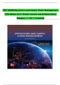 TEST BANK For Operations and Supply Chain Management, 17th Edition by (F. Robert Jacobs, 2024), Verified Chapters 1 - 22, Complete Newest Version, ISBN10: 1265071276 | ISBN13: 9781265071271