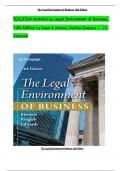 Solution Manual For The Legal Environment of Business, 14th Edition by Roger E. Meiners, Verified Chapters 1 - 22 Complete, Newest Version