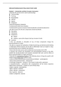 Exam (elaborations) NRSG320PHARMACOLOGY FINAL EXAM STUDY GUIDE 