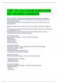 CMP 101 Final EXAM QUESTIONS WIT REVISED ANSWERS 