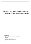 CHAPTER 26: COMMUNICABLE DISEASE  COMMUNITY PUBLIC HEALTH NURSING