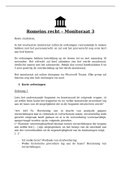 Monitoraat 3 Romeins recht