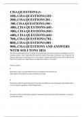 CISA Questions (1-100), CISA Questions (101-200), CISA Questions 201 - 300, CISA Questions (301 - 400), CISA Questions (401 - 500), CISA Questions (501 - 600), CISA Questions (601-700), CISA Questions (701-800), CISA Questions (801 - 900), CISA Questions 