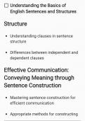 Basics concepts of english grammar. 