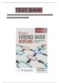 Test Bank For Brown's Evidence-Based Nursing: The Research-Practice Connection 5th Edition, Emily W. Nowak, Renee Colsch