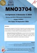 MNO3704 Assignment 3 (COMPLETE ANSWERS) Semester 2 2024  - DUE 16 September 2024 