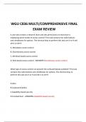  WGU C836 MULTI/COMPREHENSIVE FINAL EXAM REVIEW 2024 QUESTIONS AND ANSWERS