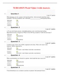 NURS 6501N Week 9 Quiz 1 with Answers (LATEST)