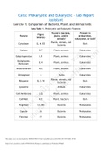 BIO 103 Cells Prokaryotic and Eukaryotic GRADED A+