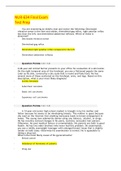 NUR-634.Final Exam - Grand Canyon University (For your Test Preparation) Advanced Health Assessment And Diagnostic Reasoning With Skills Lab - With Correct Answers 