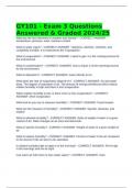 GY101 - Exam 3 Questions Answered & Graded 2024/25