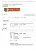 Advanced Pharmacology Focused Exam: COPD Prescription Writing Results | Completed Shadow Health