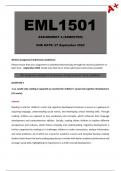 EML1501 Assignment 4 (Detailed Answers) 2024 - Due 27 September 2024