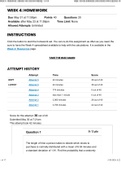 MATH 221 Week 4 Homework; Statistics for Decision-Making