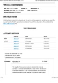 MATH 221 Week 4 Homework; Statistics for Decision-Making