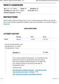 MATH 221 Week 5 Homework; Statistics for Decision-Making