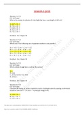 CHEM 133 LESSON 3 QUIZ GRADED A+