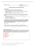 CHEM 162 Experiment #5: Spectrochemical Series complete solution 